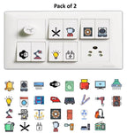 3D Premium Switch Stickers (298 Stickers) Pack of 2