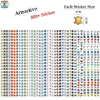 3D Premium Switch Stickers (298 Stickers) Pack of 2