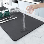 Quick-Drying Kitchen Mat-Black