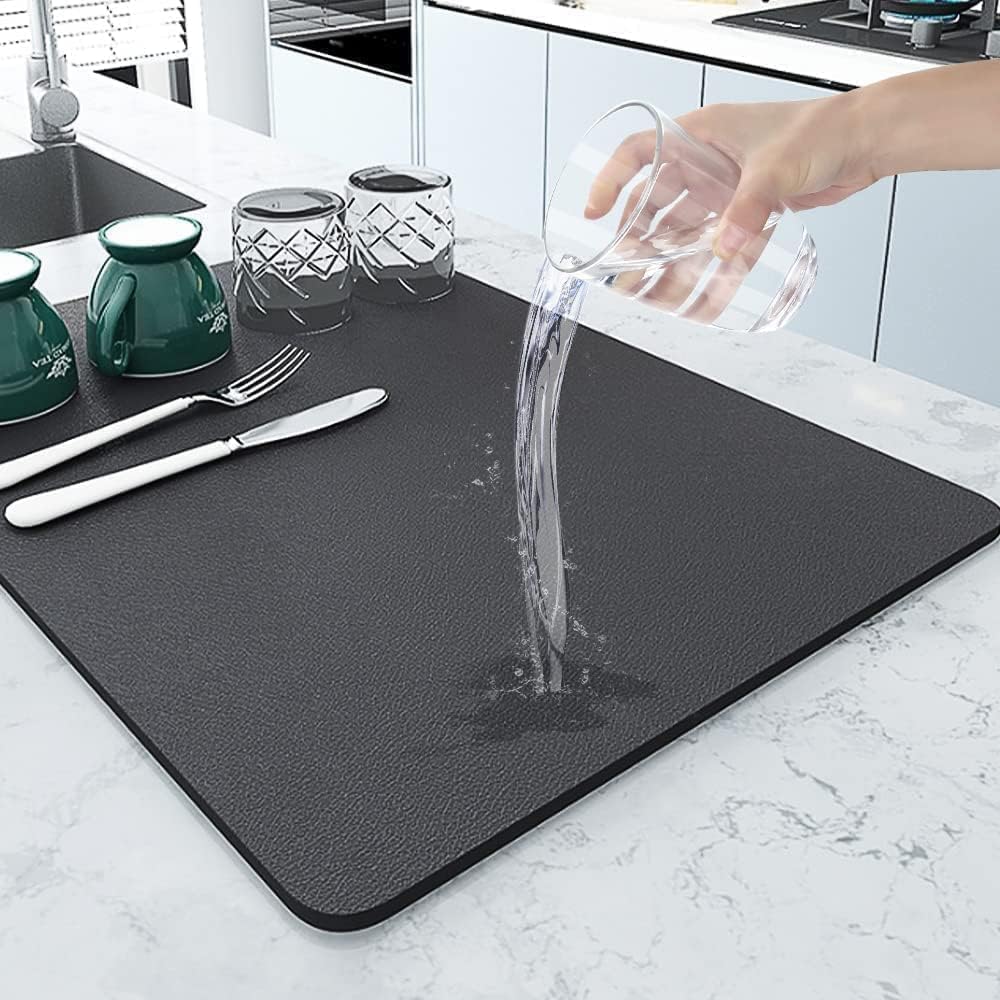 Quick-Drying Kitchen Mat-Black