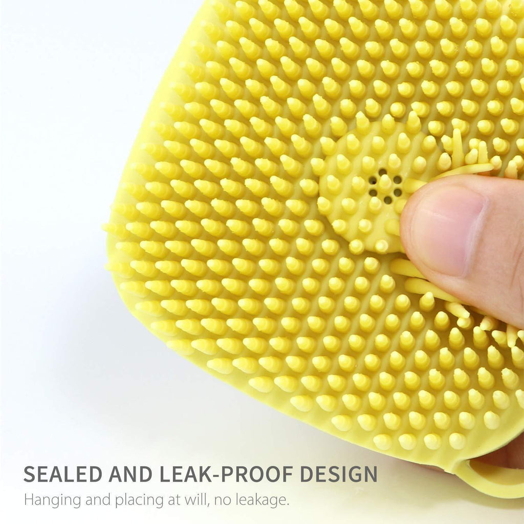 Soft Silicone Bath Brushes With Hooks (Pack of 1)