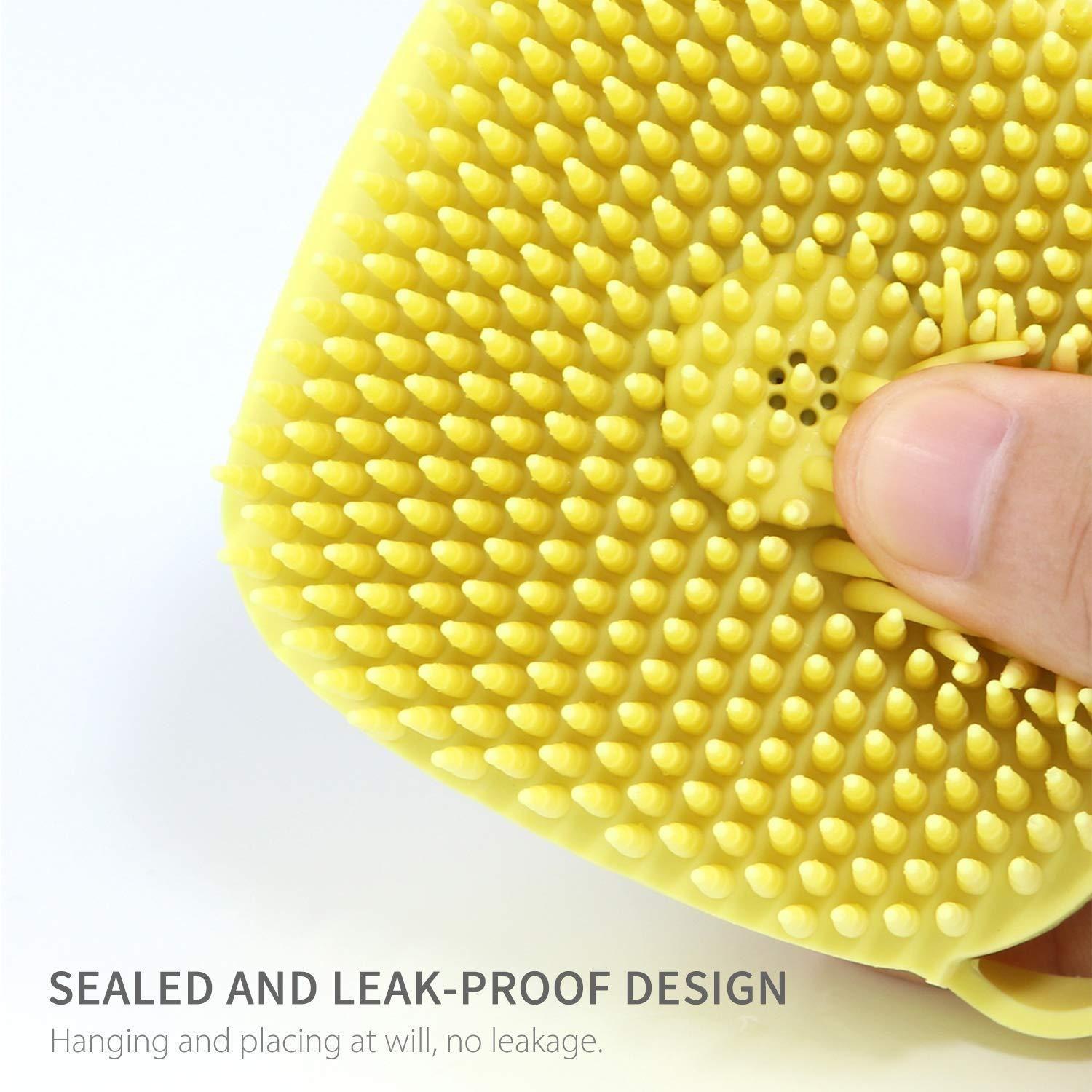 Soft Silicone Bath Brushes With Hooks (Pack of 1)