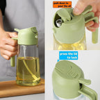 2-in-1 Oil Dispenser For Kitchen 500ml
