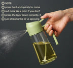 2-in-1 Oil Dispenser For Kitchen 500ml